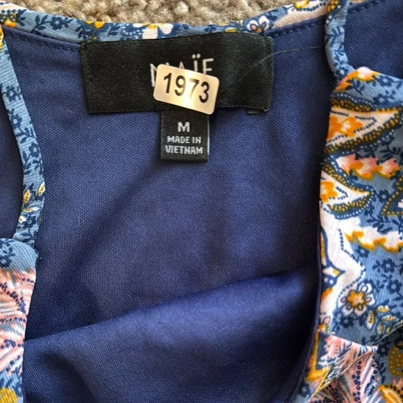 NAIF Orange Ruffled Tiered Maxi Sundress - Picture 3 of 4